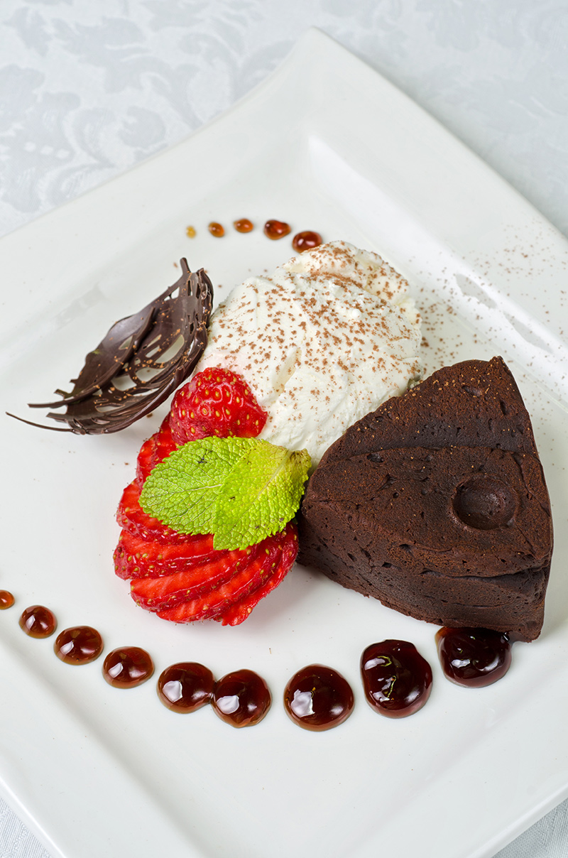 Chocolate flan Munkebo kro